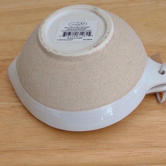 Mud Pie Stoneware Nesting measuring cups, 3 pc set, 42600503 - Picture 4 of 10